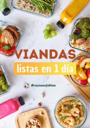 Viandas listas en 1 día, se experta en organización.