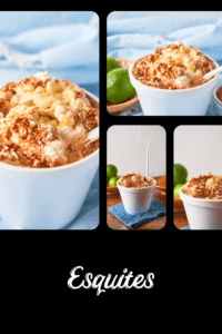 Esquites mexicanos con maíz, mayonesa, queso y chile en vaso para el Mundial 2026