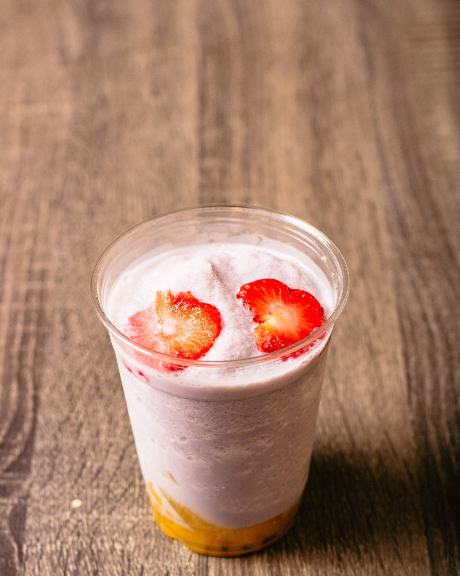 Licuado de frutilla y yogur