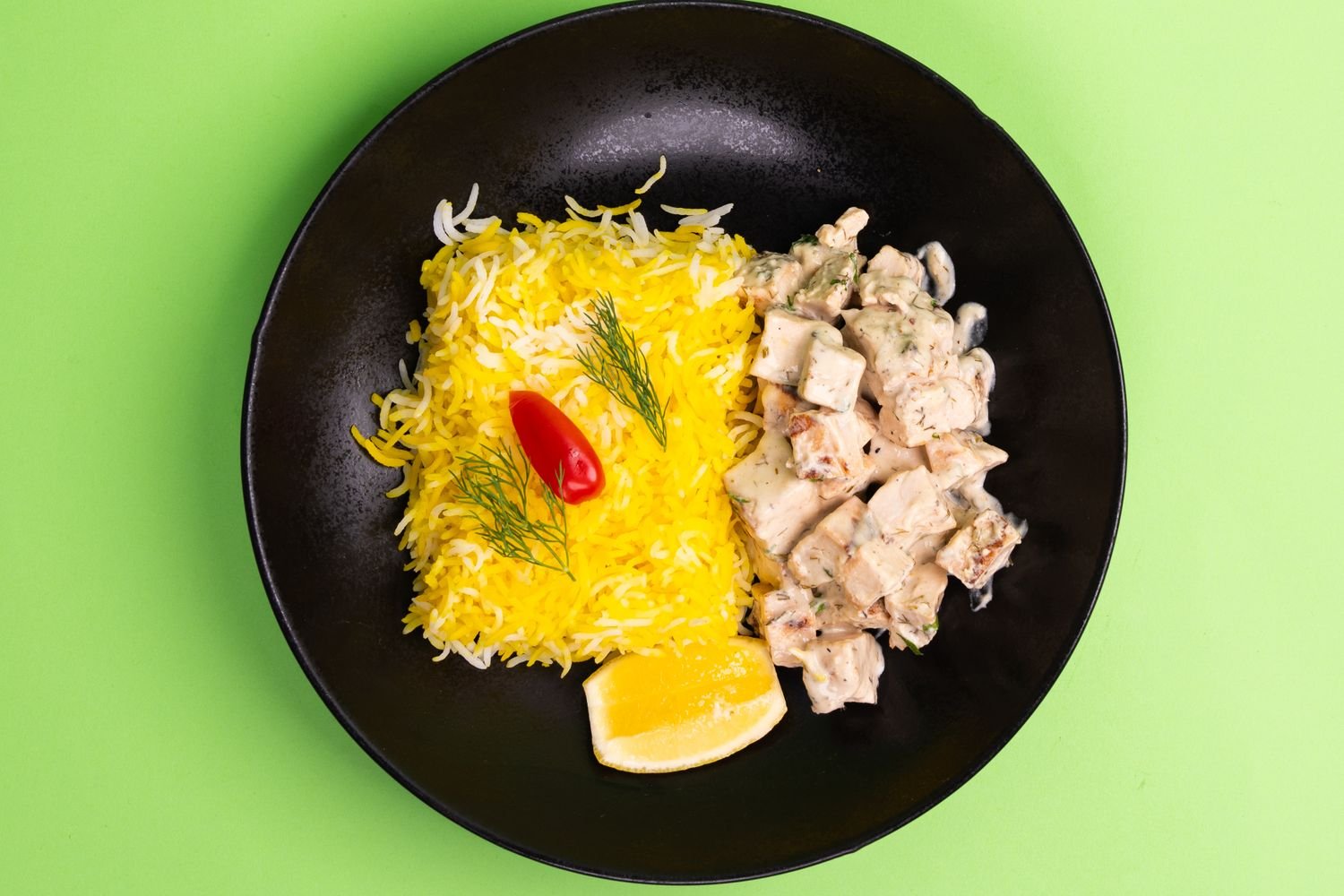 Pollo al limón con arroz integral