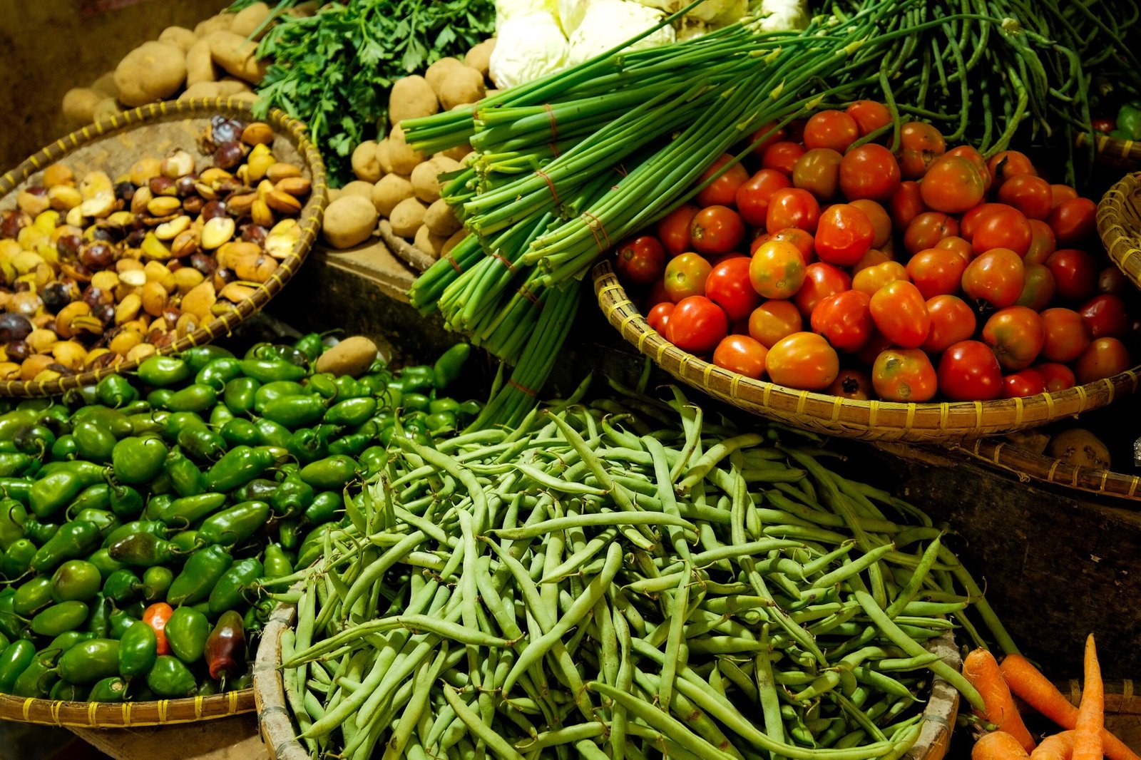 Verduras frescas variadas para la semana