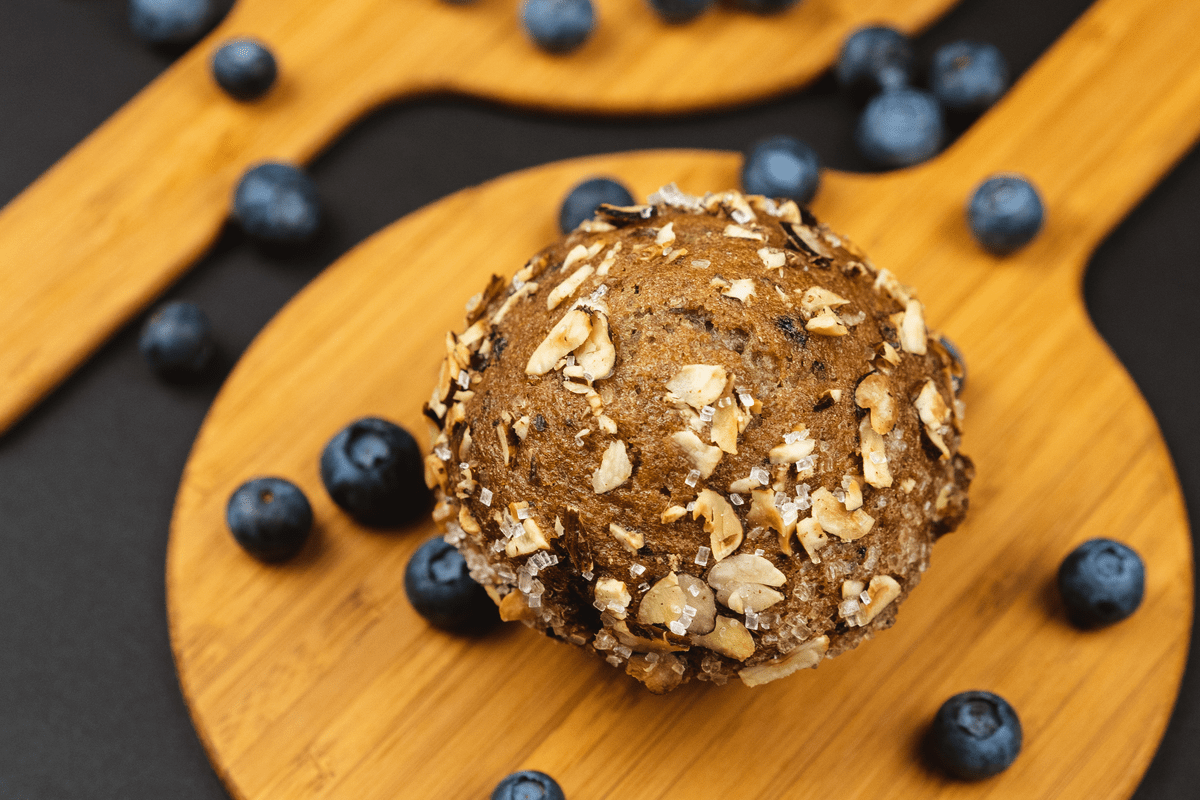 Muffins de avena y arándanos