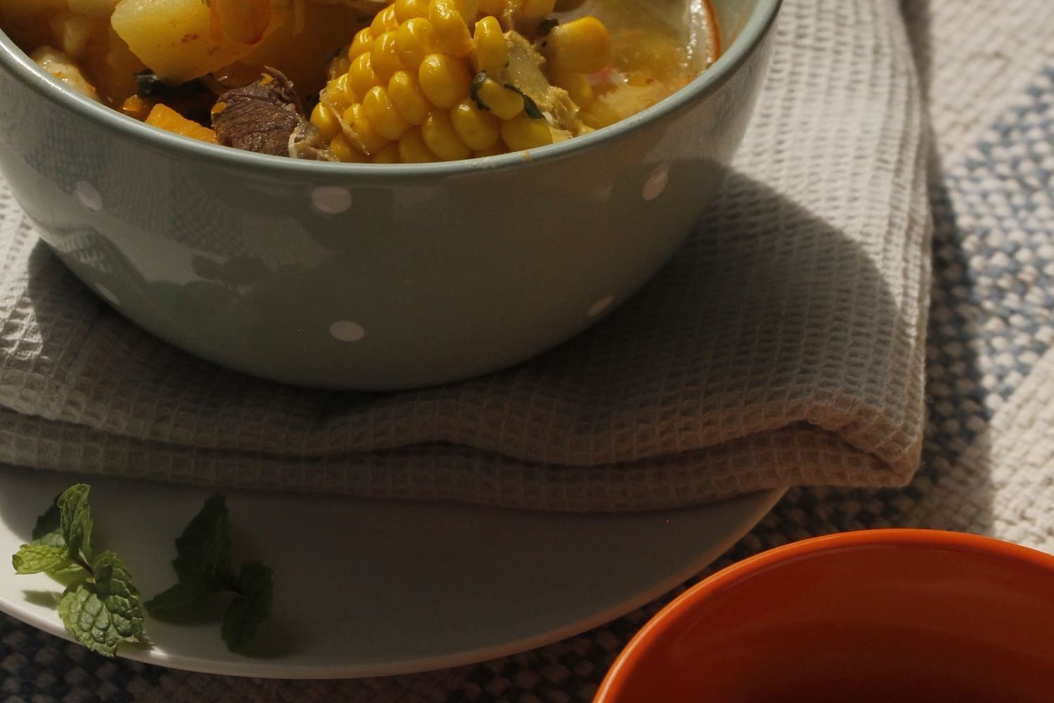 Locro liviano de verduras y choclo