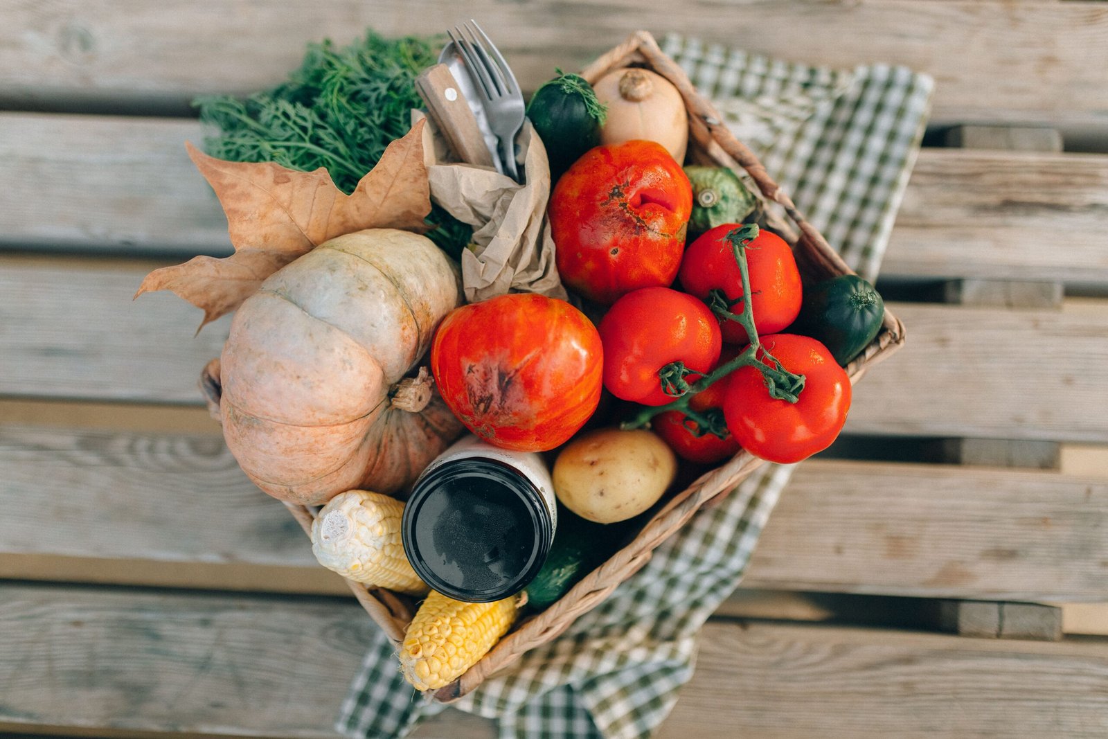 Verduras organicas frescas para la semana