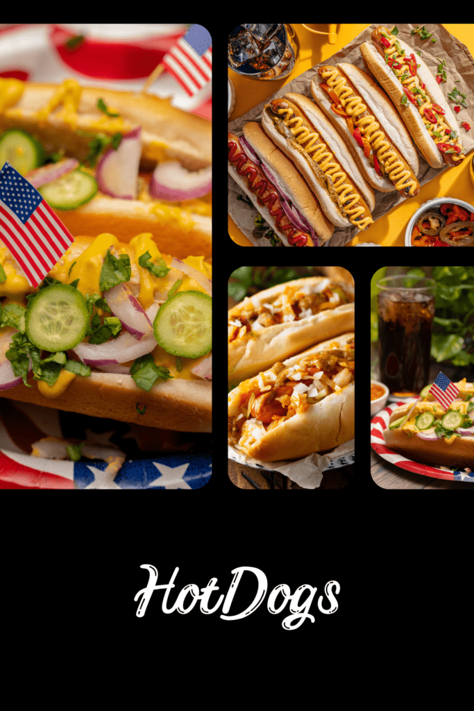 Hot dog americano con salchicha, pan y toppings para el Mundial 2026