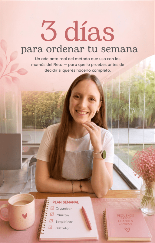 Portada para eBook 3 dias para ordenar tu semana